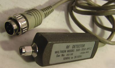 Wiltron rf detector 560-7S50 opt.2 10MHZ-26.5 ghz