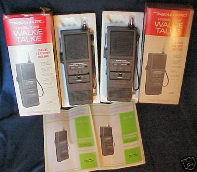 (pair) realistic trc-85 3CH.300MW walkie talkies 