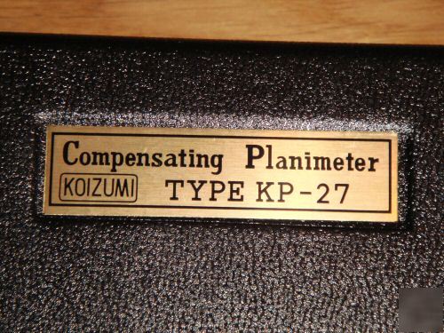 vintage planimeter koizumi type kp-27 compensating