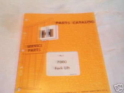 '70 international harvester fl-1 7000 fork lift catalog