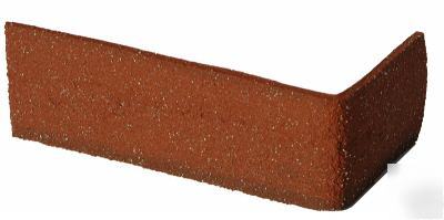 Flexi-brick burned red corner brick box, 8 linear feet