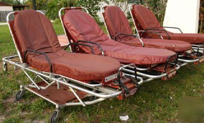 Lot of 5 ferno washington ambulance stretchers w extras