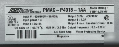 Pmac-P4018-1AA, cmc ac drive controller, 1HP