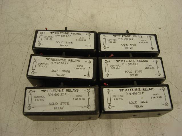 Teledyne 603-22P solid state relays (6)