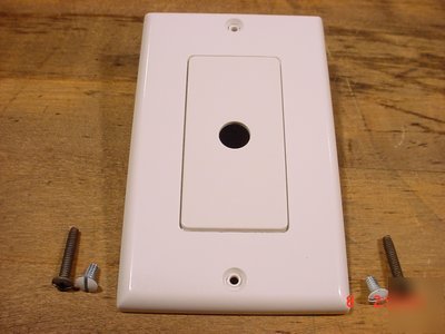 White leviton decora dimmer wallplate 80400-w