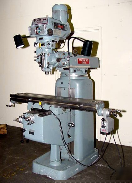 1999 clausing-kondia vertical mill, 3HP vari-speed head