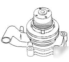 Farmall - ih, B414,B343,384,444 w/BD154 eng, water pump