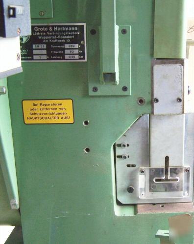 Grote & hartmann am 21 schleuniger wire crimping press