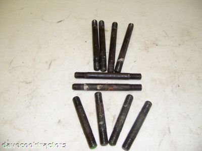 John deere 520/530 head bolt studs(10)