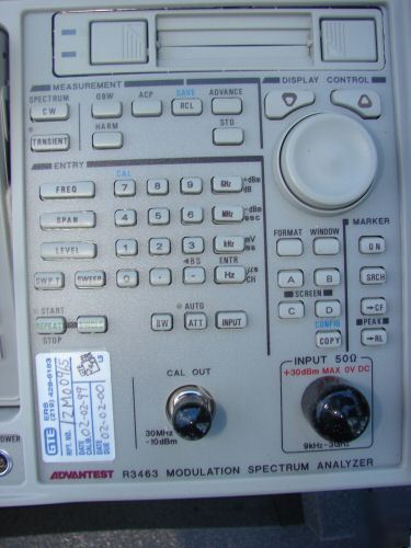 Like new advantest R3463 modulation spectrum analyzer 