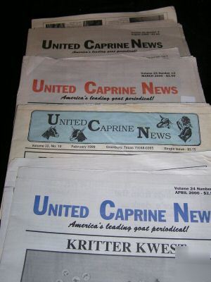 New lot 4 united caprine s 1999-2000 dairy goat 