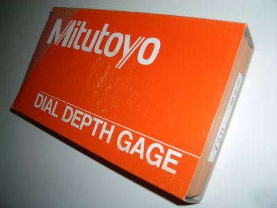 New mitutoyo 0-200MM dial depth gage micrometer + bonus