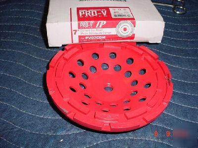 Pro v 7 inch double row diamond cup wheel PVO7CDH