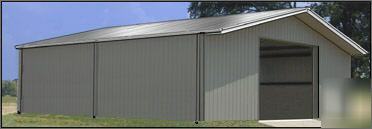 Steel building/metal building: 40X100- 10' wall/15' ctr