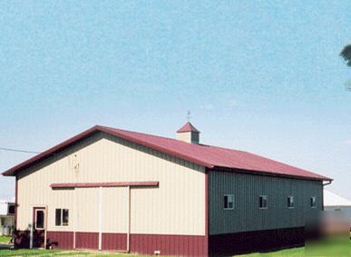 Steel building/metal building: 40X100- 10' wall/15' ctr