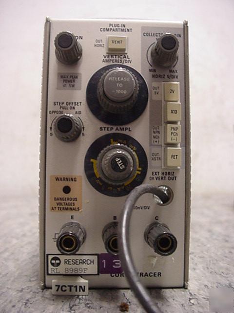 Tektronix 7CT1N curve tracer plugin *tested & working*