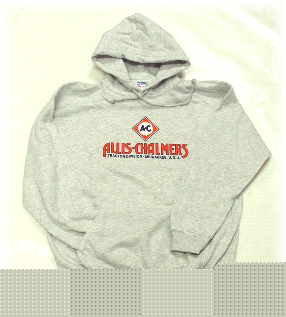 Allis chalmers hoodie sweat shirt adult xxl ash