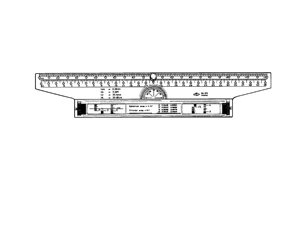 Alvin 12IN rolling parallel ruler