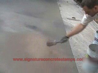 How to stamp concrete dvd -signature stamps stamping