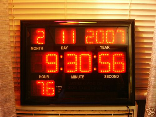 Led clock ham radio cb radio shack room large