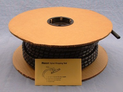 Lot of 63 panduit spiral wrap 100FT 