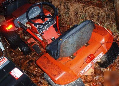 Lot of 7 wheel horse tractors/mowers