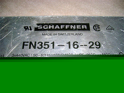 Schaffner FN351-16-29 3 phase emc filter