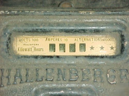 Shallenberger integrating wattmeter westinghouse 1895