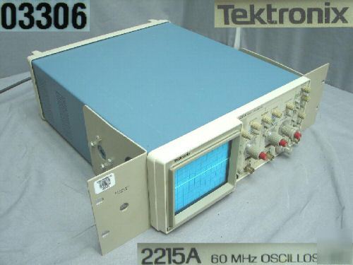 Tektronix 2215A, analog, 2-channel, 60MHZ oscilloscope