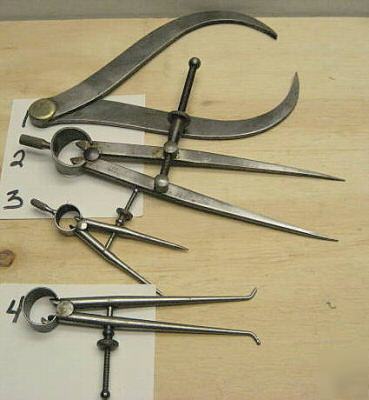 Vintage calipers 7 - b&s, k&e, m&f, - lufkin rule lock