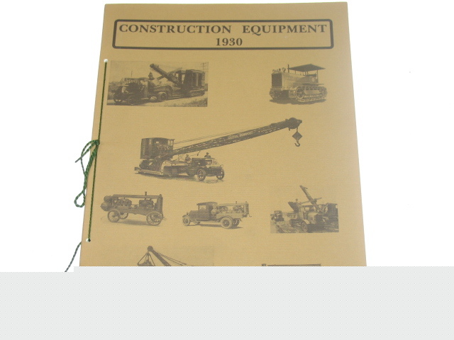 1930 construction equipment catalog reprint ih
