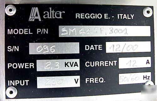 Alter SM445F switching power generator for magnetron