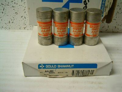 Fuses 50 amp 600 v. class j. gould A4J50 101Q2