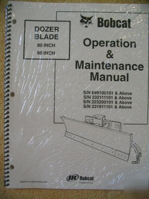 Ingersoll rand bobcat skid steer dozer blade ops manual