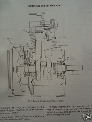 John deere 140 hydro tractor service manual &55,56,57 