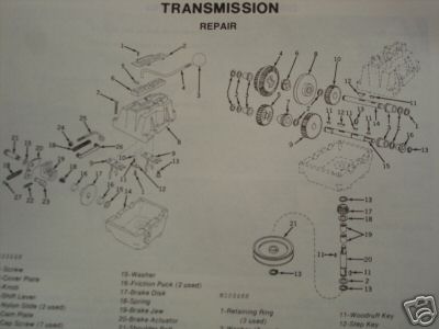 John deere 140 hydro tractor service manual &55,56,57 