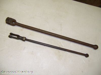 John deere unstyled b orig clutch handle & linkage rod