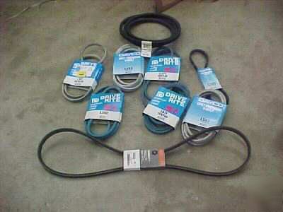 Lot of 8 dayco v-belts premium utility 