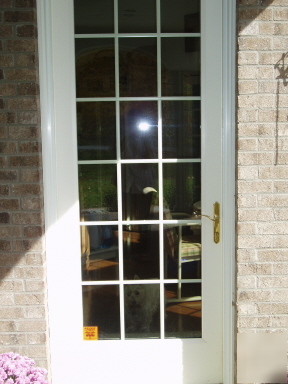 New peachtree exterior entry patio door 8' in box 