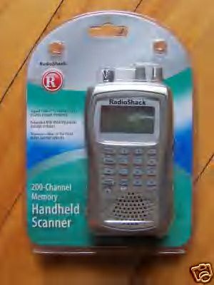 New radio shack pro-83 200 ch scanner w/signal stalker