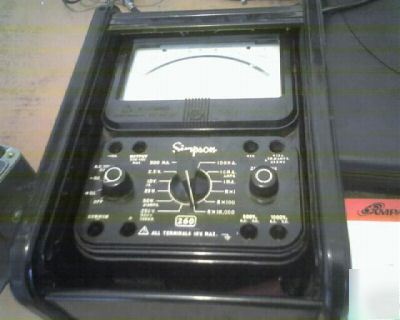 Simpson meter model 260 series 6 roll top volt, ohm