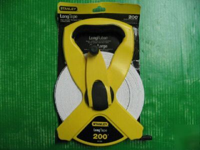 Stanley open reel fiberglass long tape rule 200' 34-793