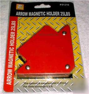 Two 25 lb welding magnets welder holder