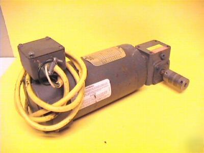 Used boston gear 1/3HP 90VDC motor-gear box & coupling