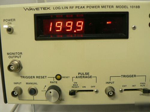 Wavetek model 1018B log / lin rf peak power meter