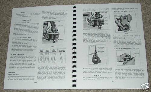 Wisconsin model aah engine inst. & parts manual -1940's