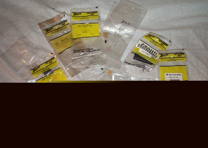 Zenith small lot of replacement semiconductors parts