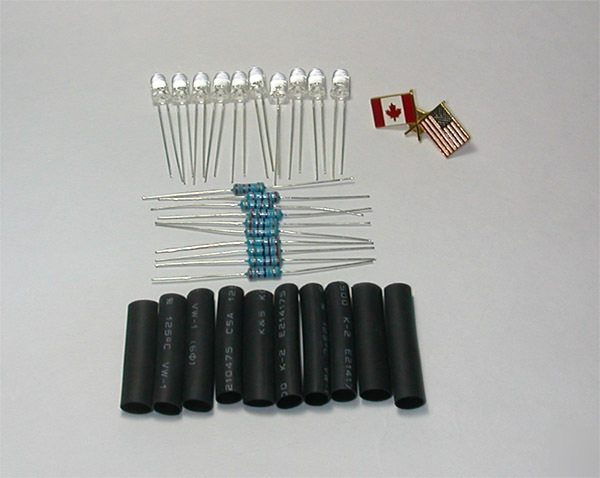 12VDC led leds kit for 10 leds