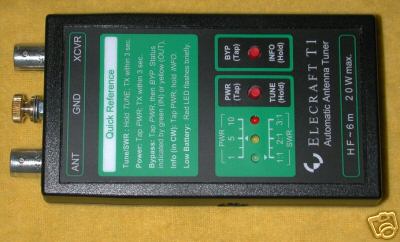 At sprint 3 / elecraft T1 tuner combo qrp