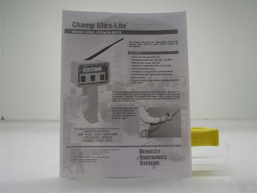 Champ ultra-lite field strength meter for pagers.